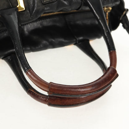 Chloe Ethel Handbag Leather, BLACK, LEATHER, Handbag