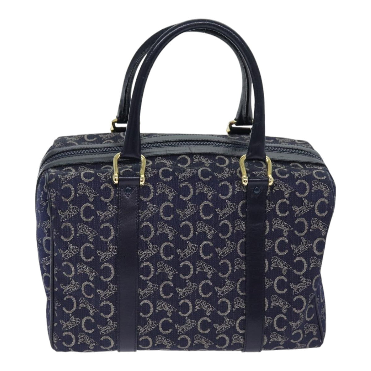 Celine C Sulky Boston bag Canvas, NAVY, CANVAS, Travel bag