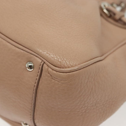 Salvatore Ferragamo Gancini handbag Leather, PINK, LEATHER, Handbag