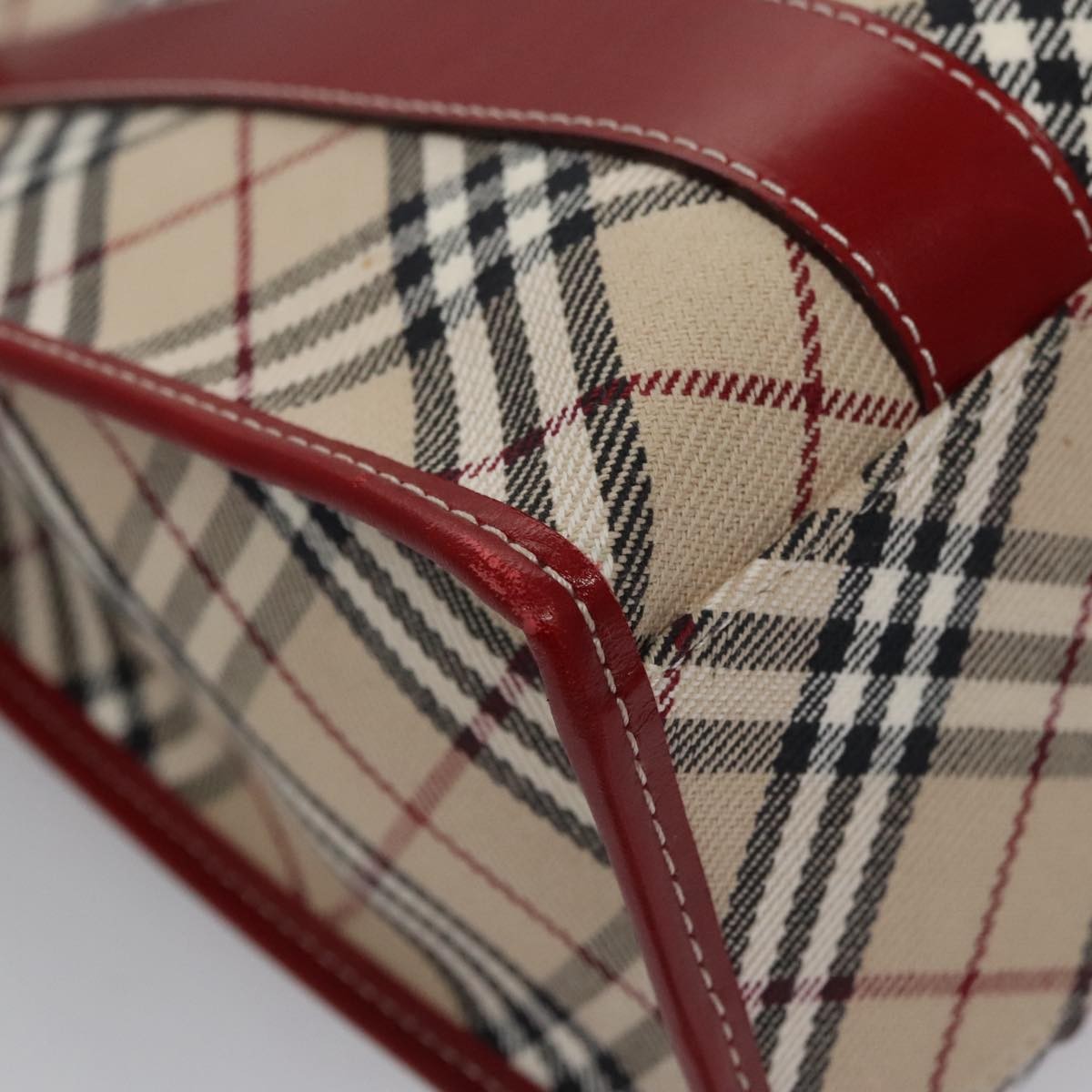 Burberry Nova Check Tote Canvas and Leather, BEIGE, CANVAS, Tote bag