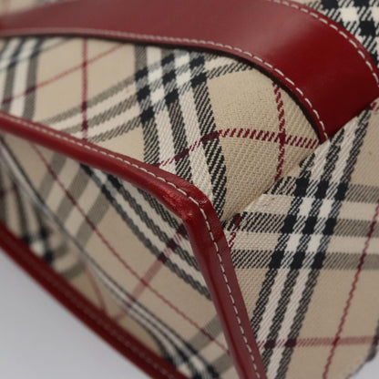 Burberry Nova Check Tote Canvas and Leather, BEIGE, CANVAS, Tote bag