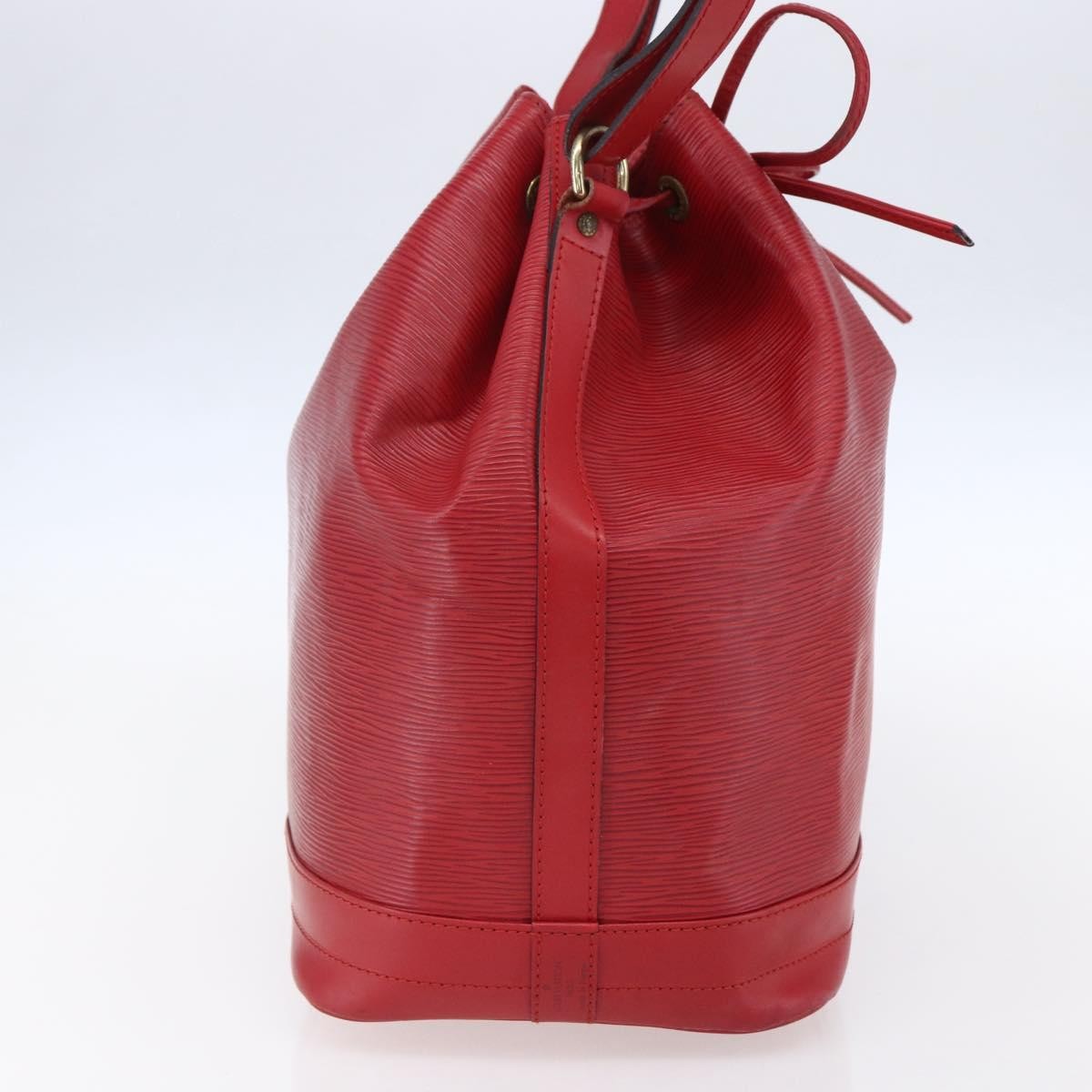 Louis Vuitton Noe Shoulder bag Leather, RED, LEATHER, Shoulder bag
