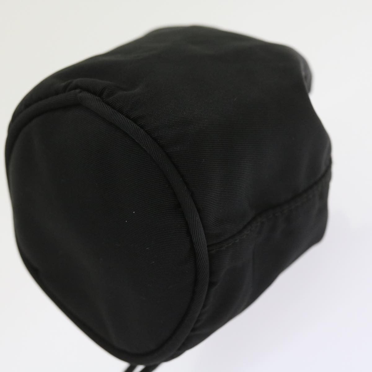 Prada Drawstring Crossbody Pouch Tessuto, BLACK, NYLON, Clutche & pouche