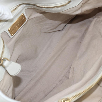 Salvatore Ferragamo Vintage Tote bag Leather, WHITE, LEATHER, Tote bag