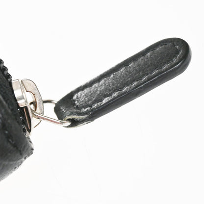 Chanel Camellia Zip Around Organizer Leather, Black, Leather, Wallet