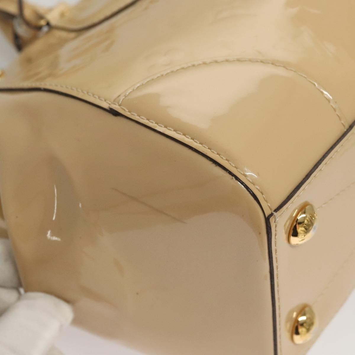 Louis Vuitton Santa Monica Handbag Monogram Vernis, BEIGE, PATENT_LEATHER, Handbag