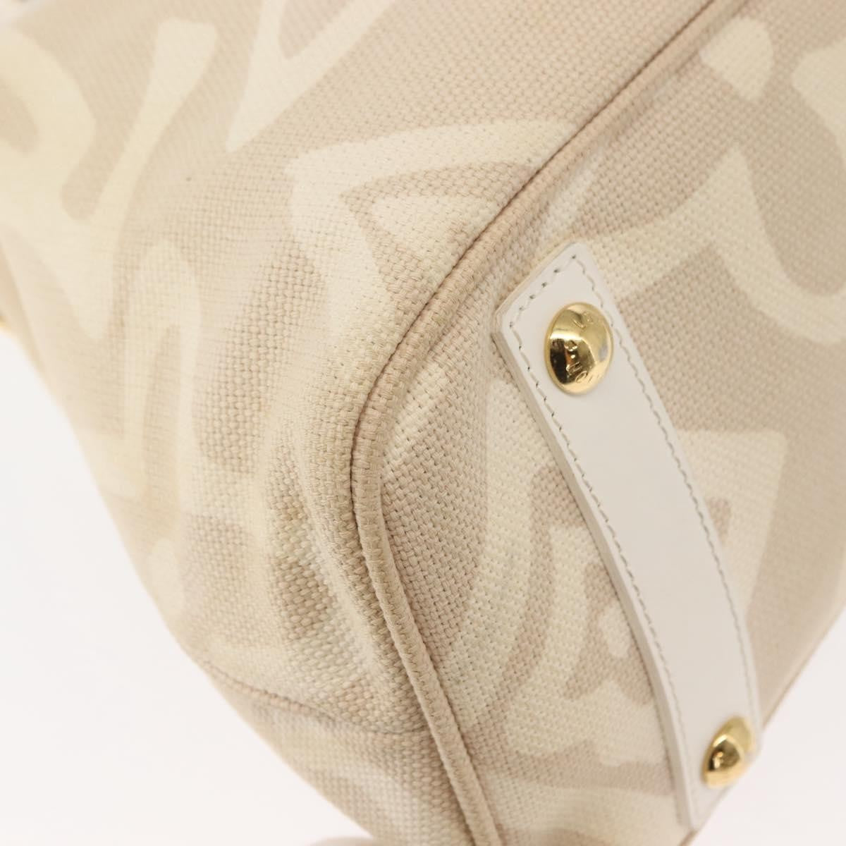 Louis Vuitton Tahitienne Cabas Canvas, BEIGE, CANVAS, Tote bag