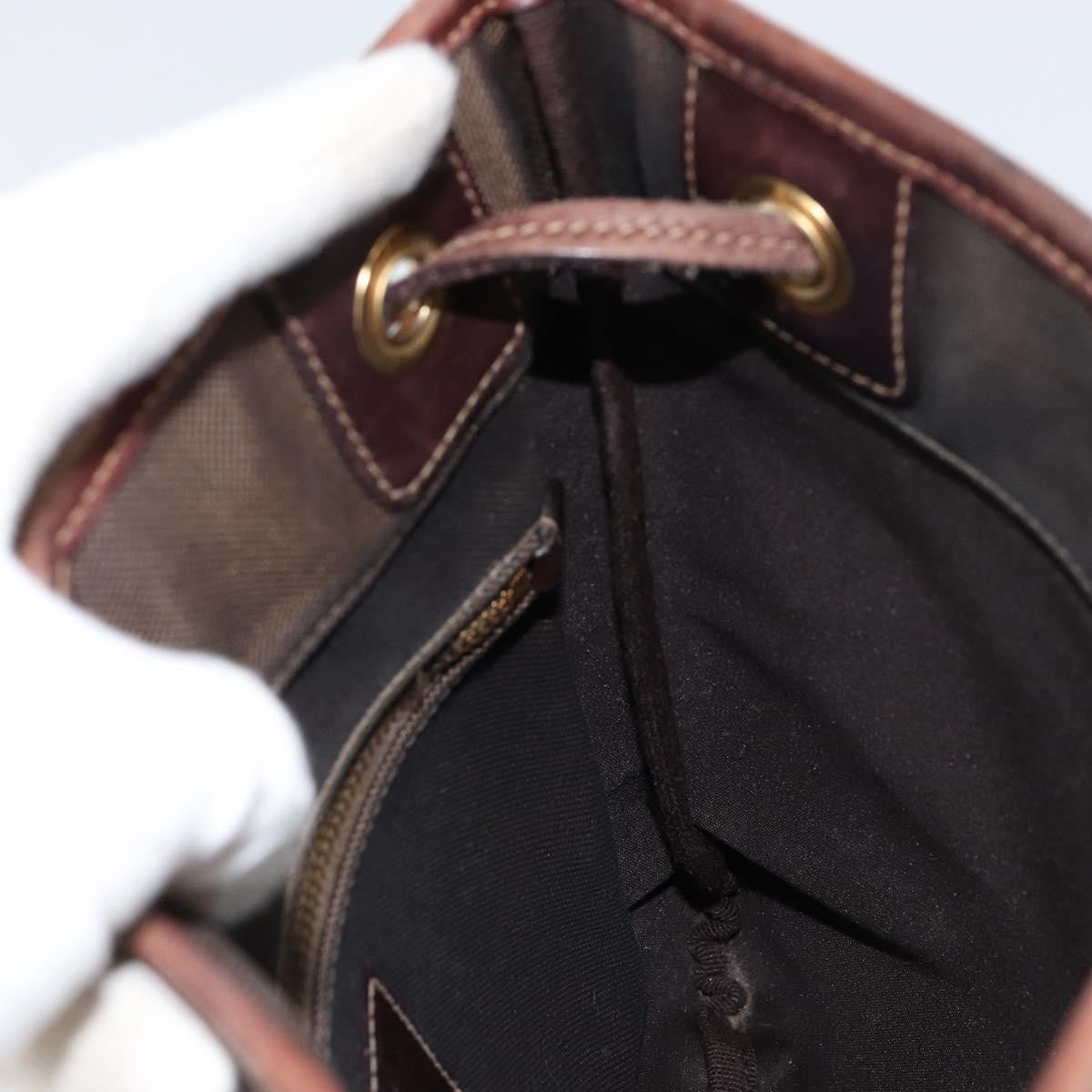 Prada Logo Flat Messenger Canvas, BROWN, CANVAS, Shoulder bag