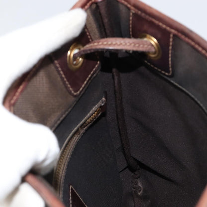 Prada Logo Flat Messenger Canvas, BROWN, CANVAS, Shoulder bag