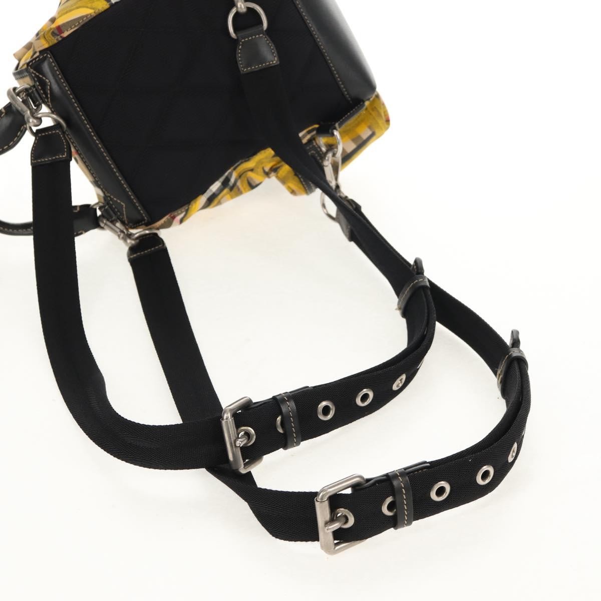 Burberry Graffiti Rucksack Backpack Vintage Check Canvas, BEIGE, CANVAS, Backpack