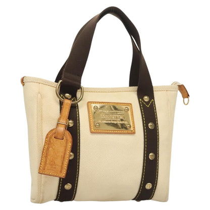 Louis Vuitton Antigua Tote Canvas, BEIGE, CANVAS, Tote bag
