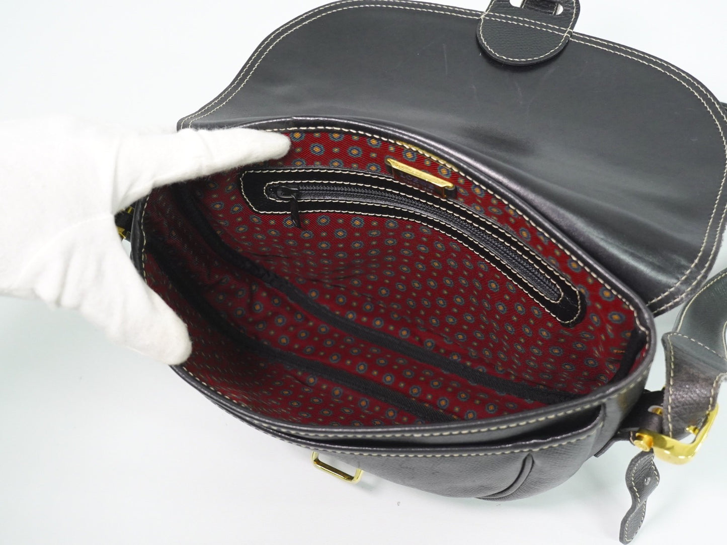 Loewe Anagram Shoulder Bag Leather, Black, Leather, Shoulder Bag
