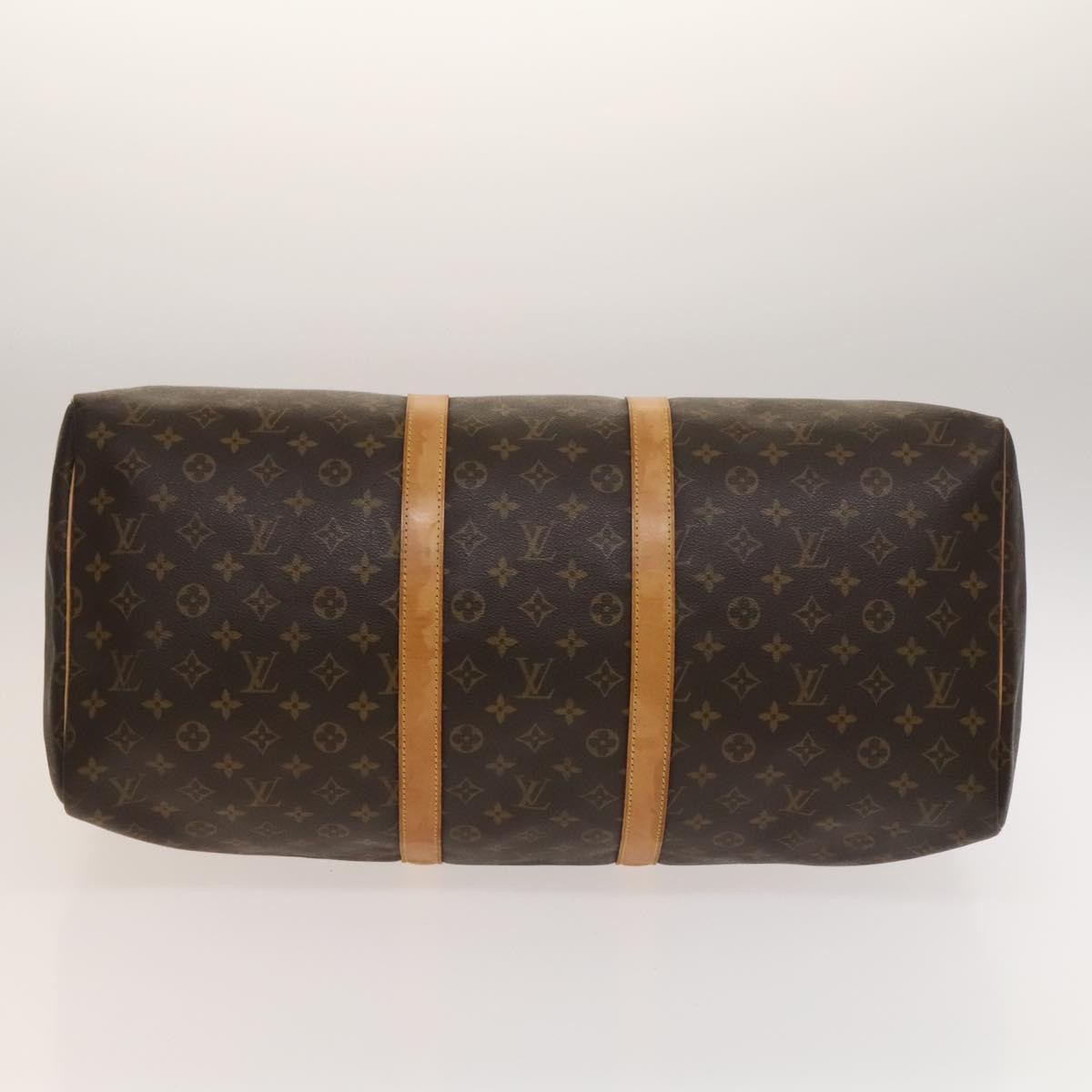 Louis Vuitton Keepall Bag Monogram Canvas, BROWN, CANVAS, Travel bag