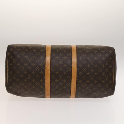 Louis Vuitton Keepall Bag Monogram Canvas, BROWN, CANVAS, Travel bag