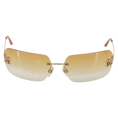 Chanel Logo CC Sunglasses Metal, ORANGE, METAL, Sunglasse