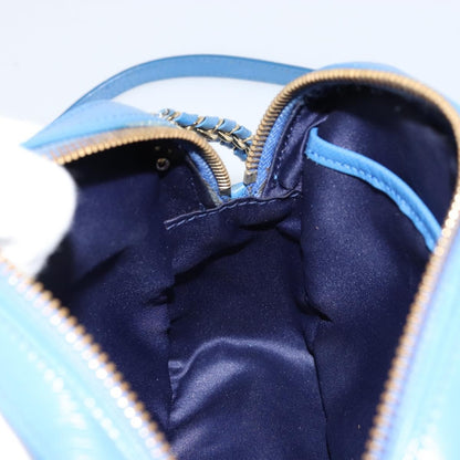 Salvatore Ferragamo Vala Chain Shoulder bag Leather, BLUE, LEATHER, Shoulder bag