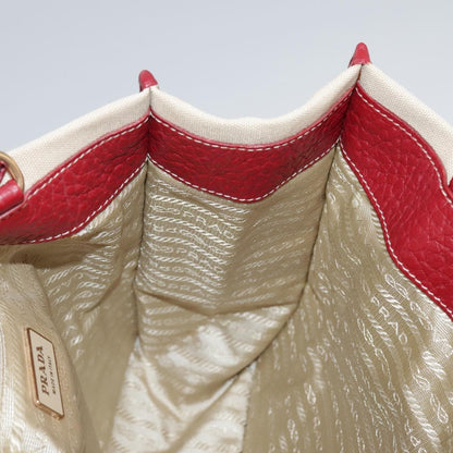 Prada Vintage Tote Canvas, BEIGE, CANVAS, Tote bag