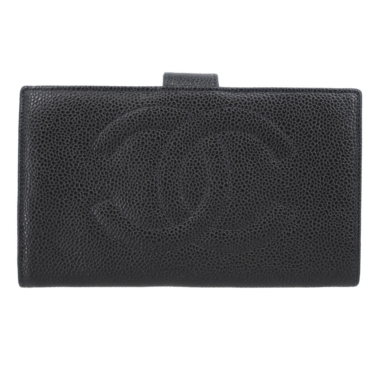 Chanel Timeless CC French Wallet Caviar, BLACK, LEATHER, Wallets