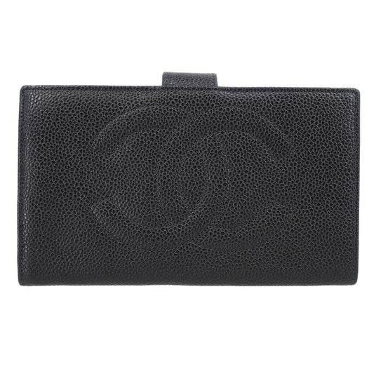 Chanel Timeless CC French Wallet Caviar, BLACK, LEATHER, Wallets