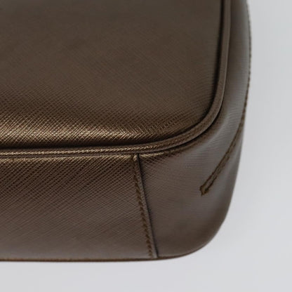 Salvatore Ferragamo Gancini Chain Shoulder bag Leather, BROWN, LEATHER, Shoulder bag