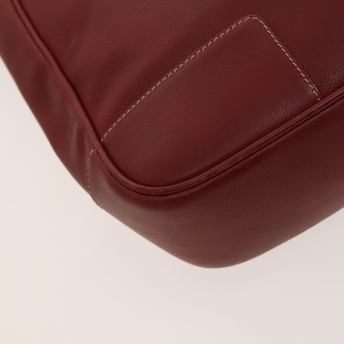 Loewe Anagram handbag Leather, RED, LEATHER, Handbag