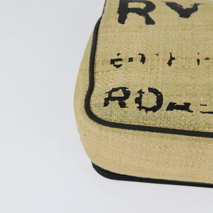 Burberry Lola Shoulder Bag Printed Raffia, BEIGE, WOOD, Shoulder bag