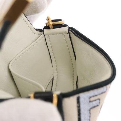 Fendi Chain Baguette Charm Bag Zucca Canvas, MULTICOLOUR, CANVAS, Clutche & pouche