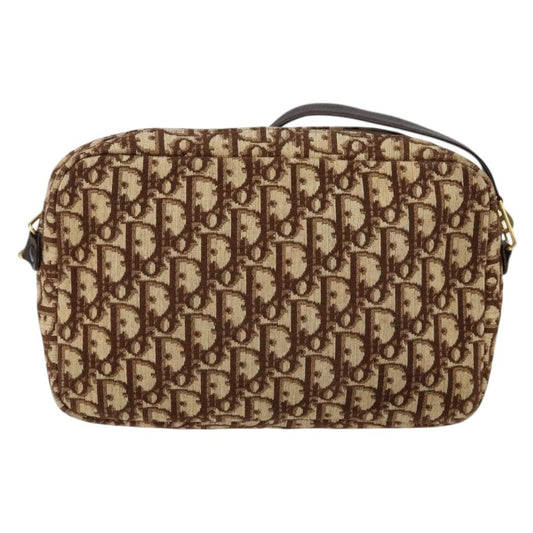 Christian Dior Vintage Trotter Crossbody Bag Diorissimo Coated Canvas, BROWN, CANVAS, Shoulder bag