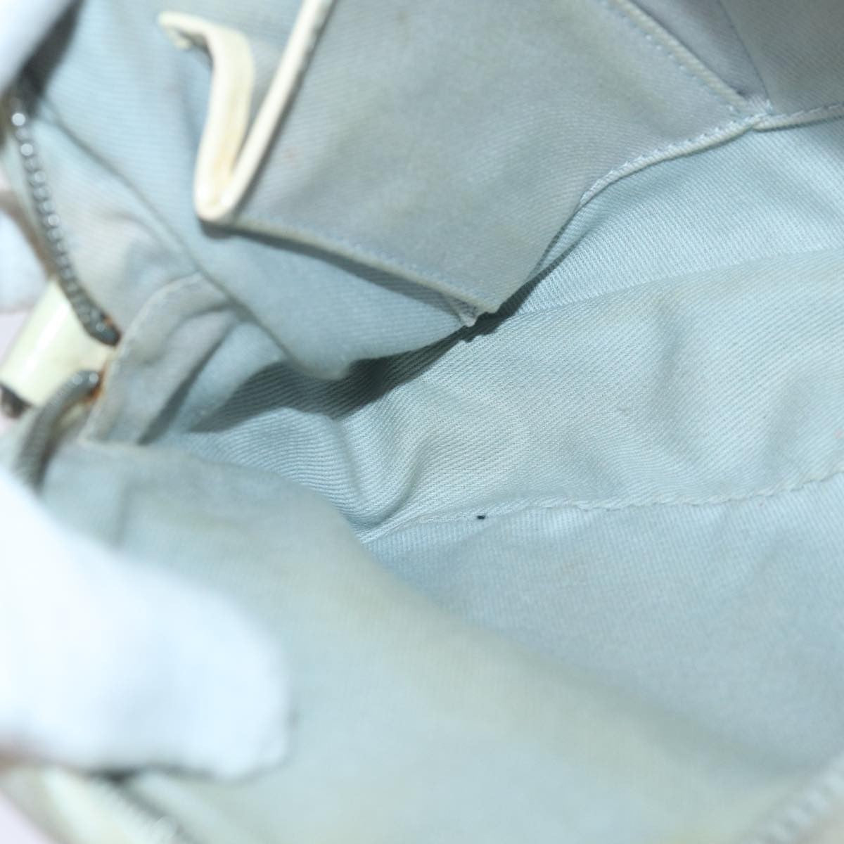 Celine Vintage Macadam Shoulder Bag Canvas and Leather, GRAY, CANVAS, Shoulder bag