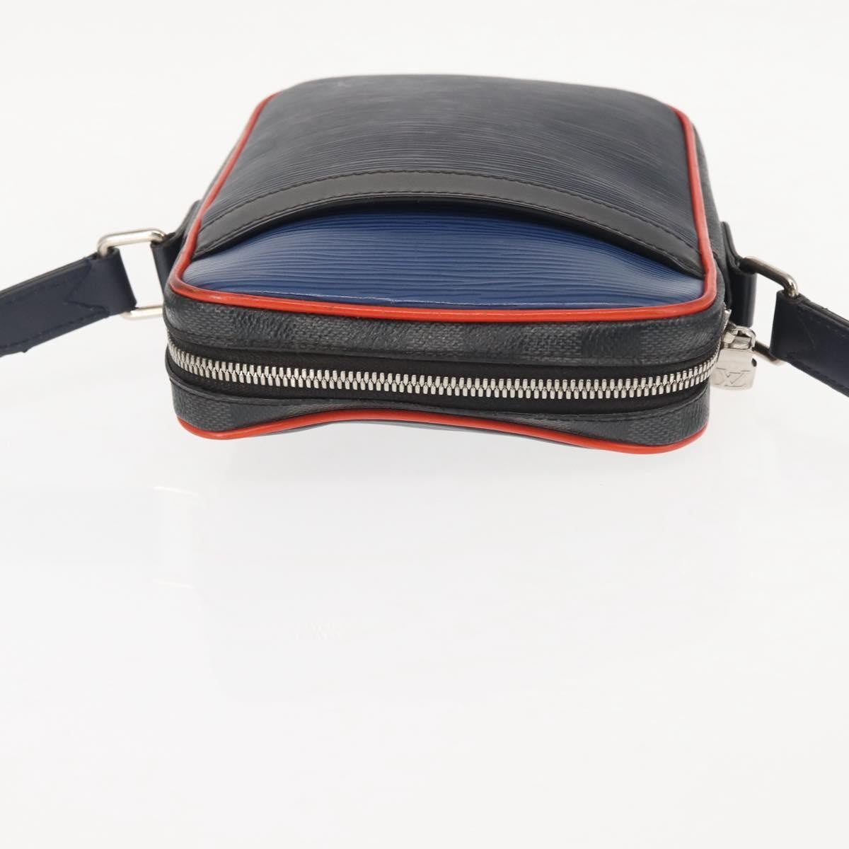 Louis Vuitton Danube Handbag Epi Leather, NAVY, LEATHER, Handbag