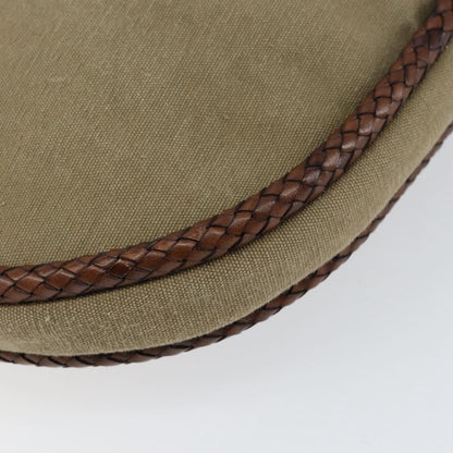 Gucci Vintage Bamboo Hobo Canvas, BEIGE, CANVAS, Handbag