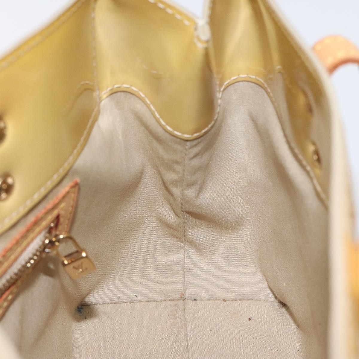 Louis Vuitton Reade Handbag Monogram Vernis, BEIGE, PATENT_LEATHER, Handbag