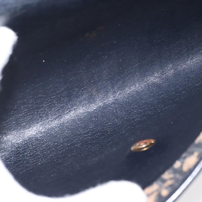 Christian Dior Vintage CD Chain Flap Shoulder Bag Diorissimo Canvas, NAVY, CANVAS, Shoulder bag