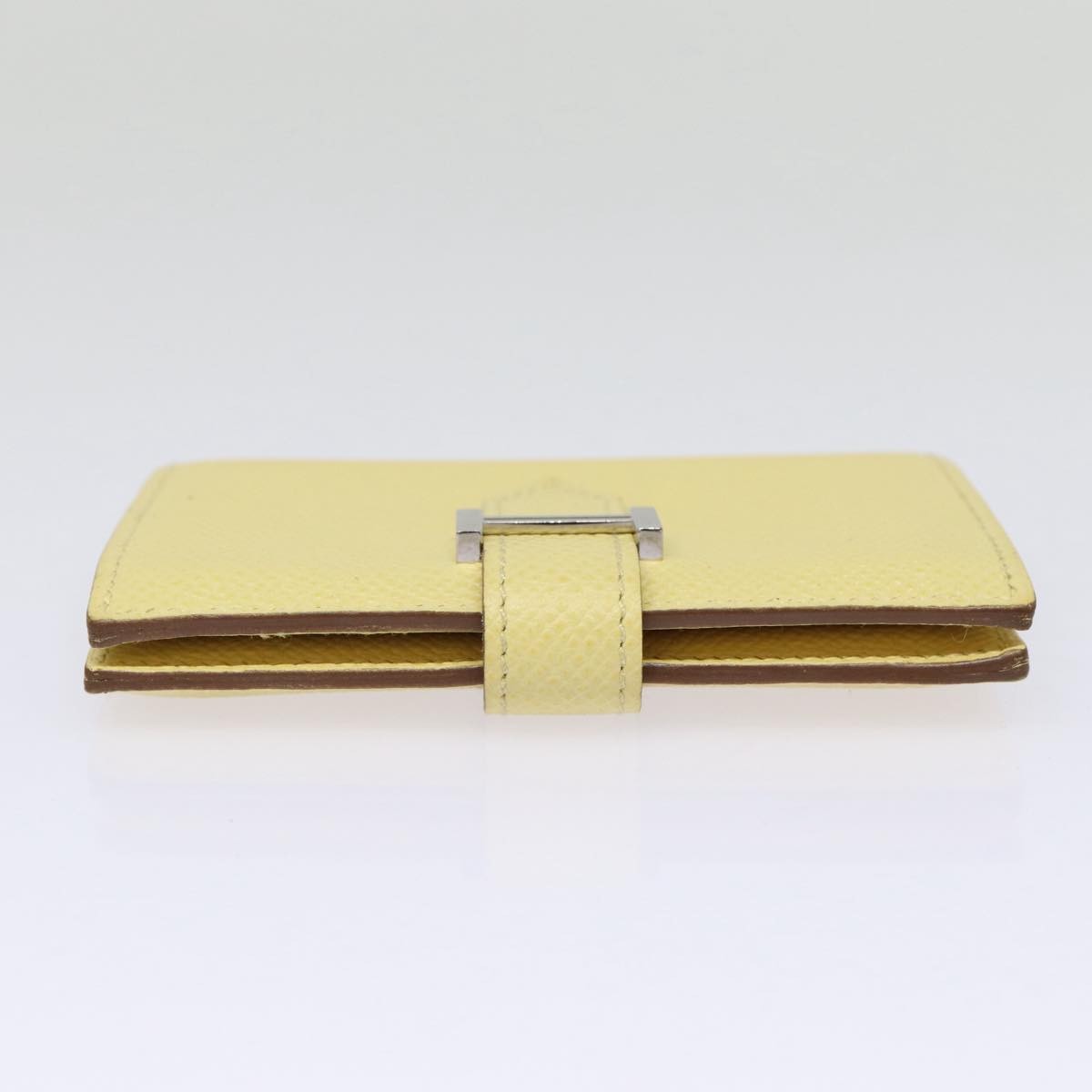 Hermes Bearn Card Case Epsom, YELLOW, LEATHER, Card Holders