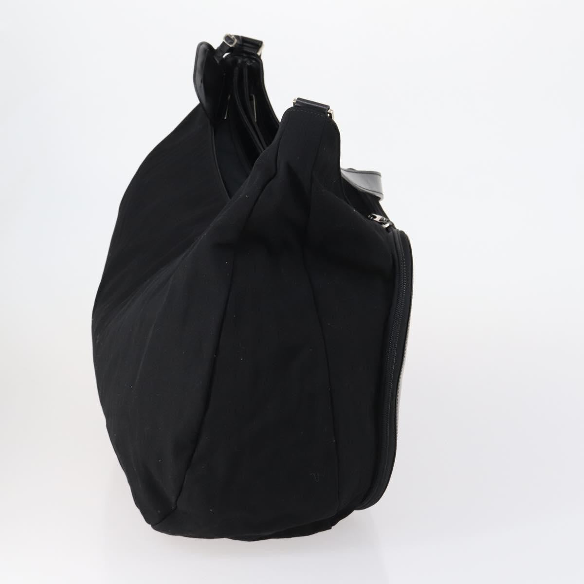 Gucci Vintage Shoulder Bag Canvas, BLACK, CANVAS, Shoulder bag