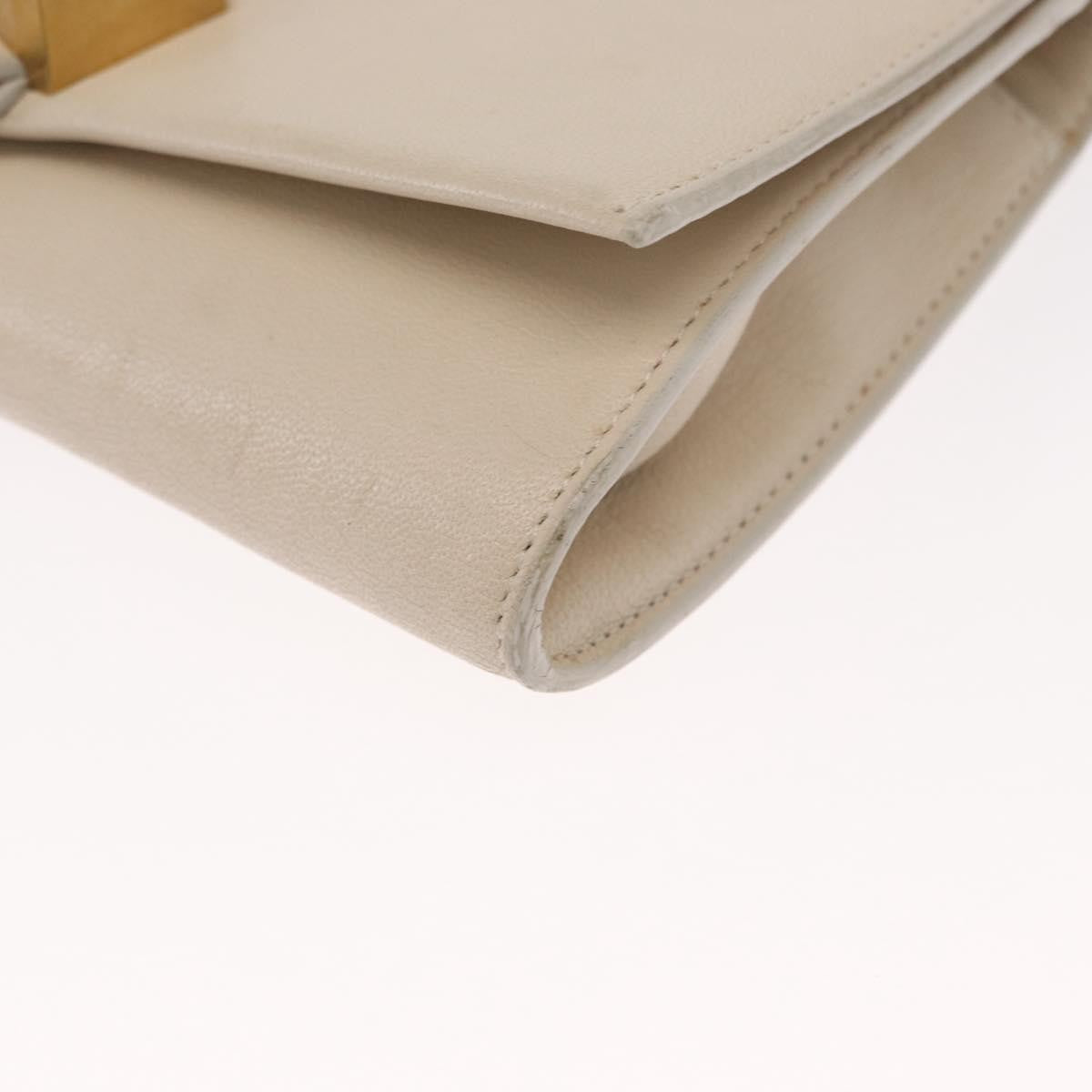 Chloe Chain Flap Crossbody Bag Leather, BEIGE, LEATHER, Shoulder bag