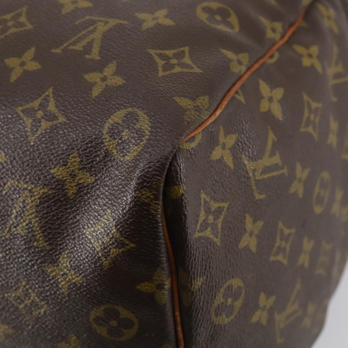 Louis Vuitton Keepall Bag Monogram Canvas, BROWN, CANVAS, Travel bag