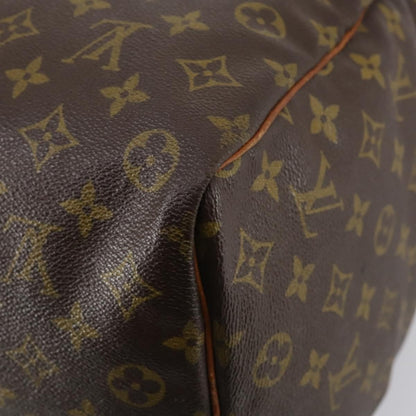 Louis Vuitton Keepall Bag Monogram Canvas, BROWN, CANVAS, Travel bag