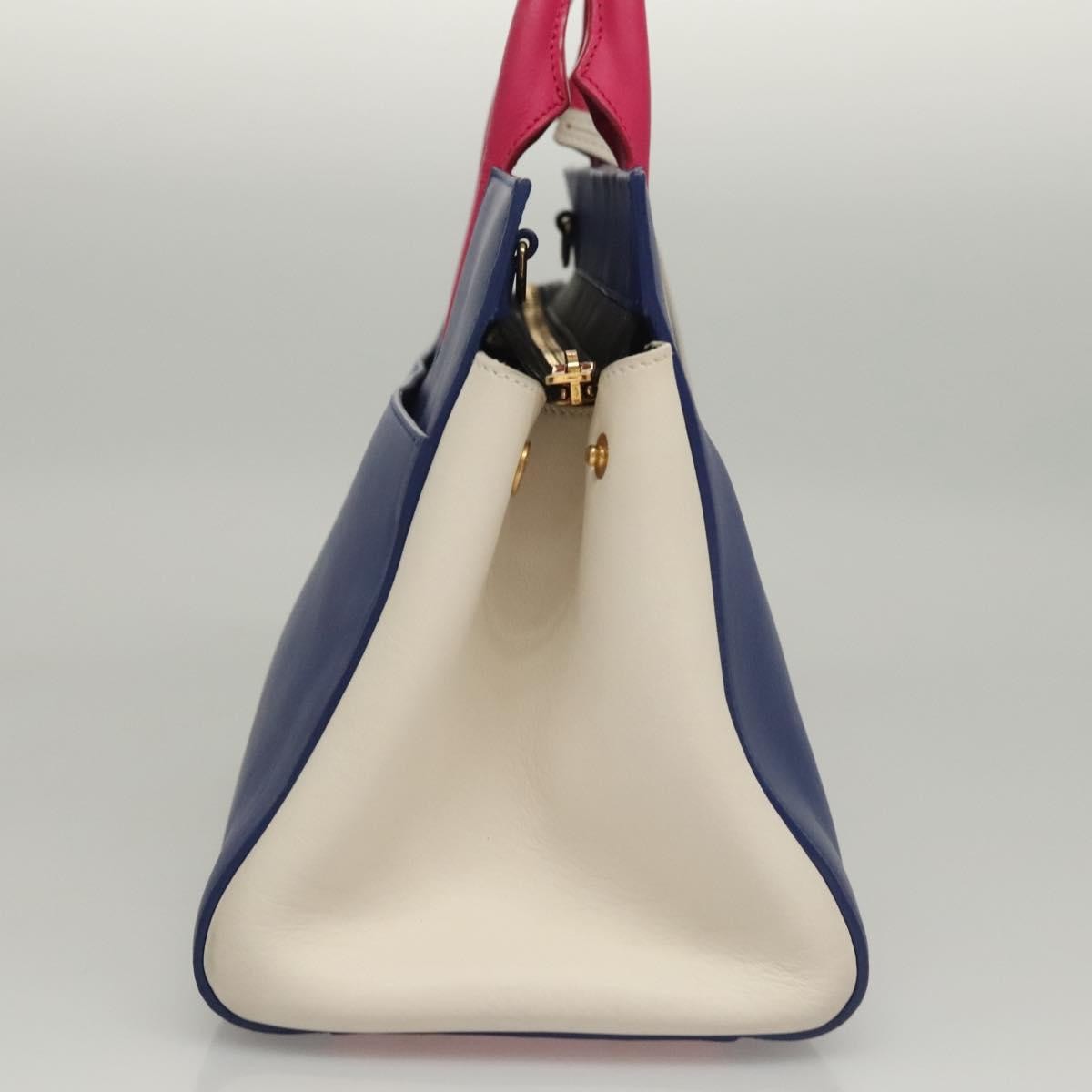 Saint Laurent Rive Gauche Cabas Leather, BLUE, LEATHER, Handbag