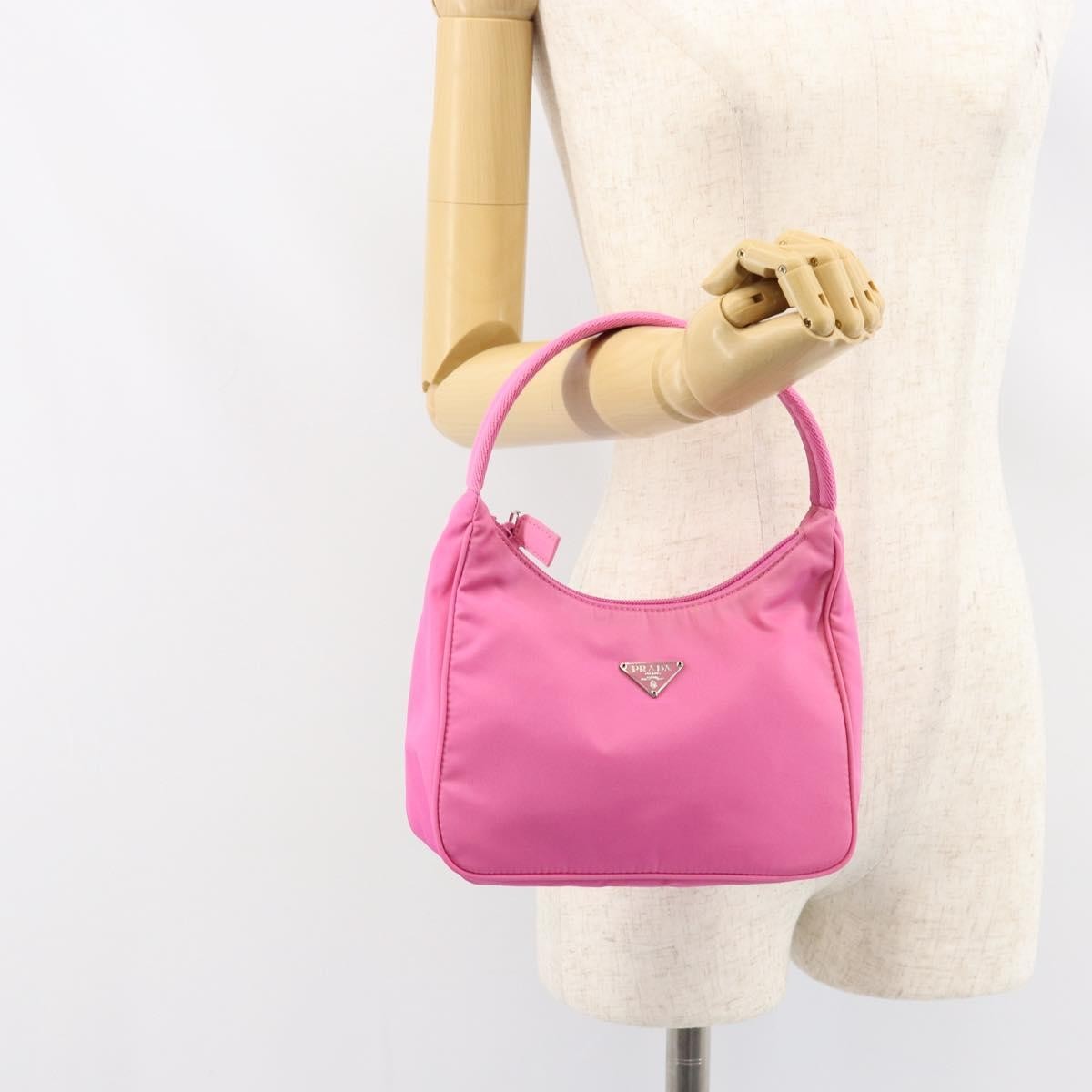 Prada Hobo Tessuto, PINK, NYLON, Handbag