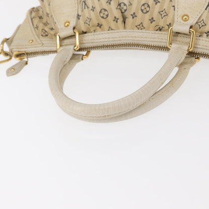 Louis Vuitton Marina Handbag Mini Lin Croisette, BEIGE, CANVAS, Handbag