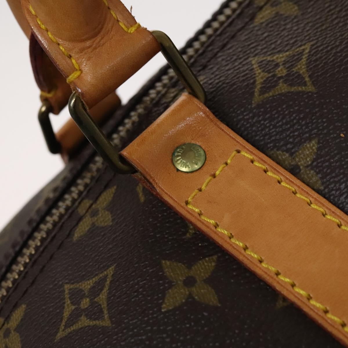 Louis Vuitton Keepall Bag Monogram Canvas, BROWN, CANVAS, Travel bag