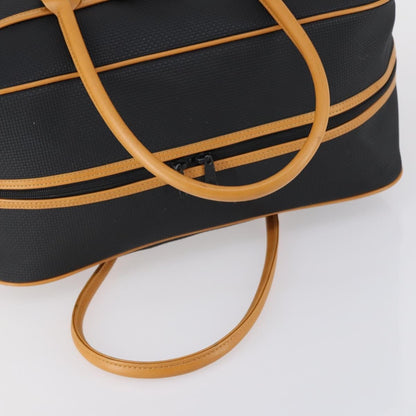 Saint Laurent Vintage Boston PVC Leather, BLACK, PVC, Travel bag