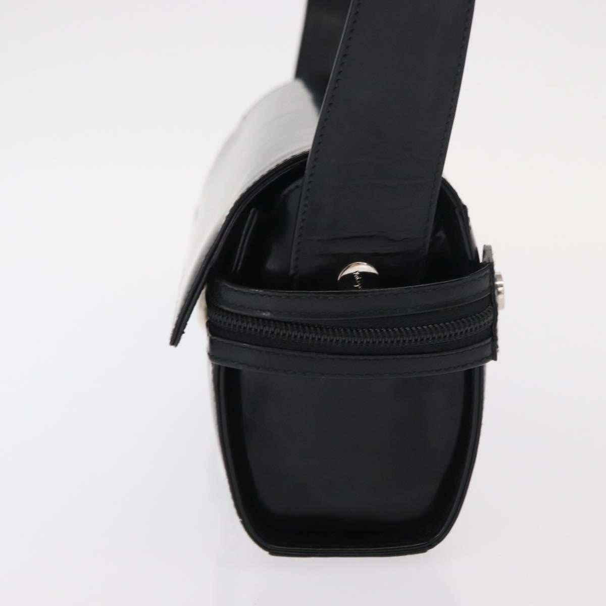 Salvatore Ferragamo Gancini Shoulder Bag Leather, BLACK, LEATHER, Shoulder bag