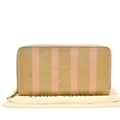 Louis Vuitton Zipped Wallet Monogram Eclipse Canvas, BEIGE, PATENT_LEATHER, Wallets