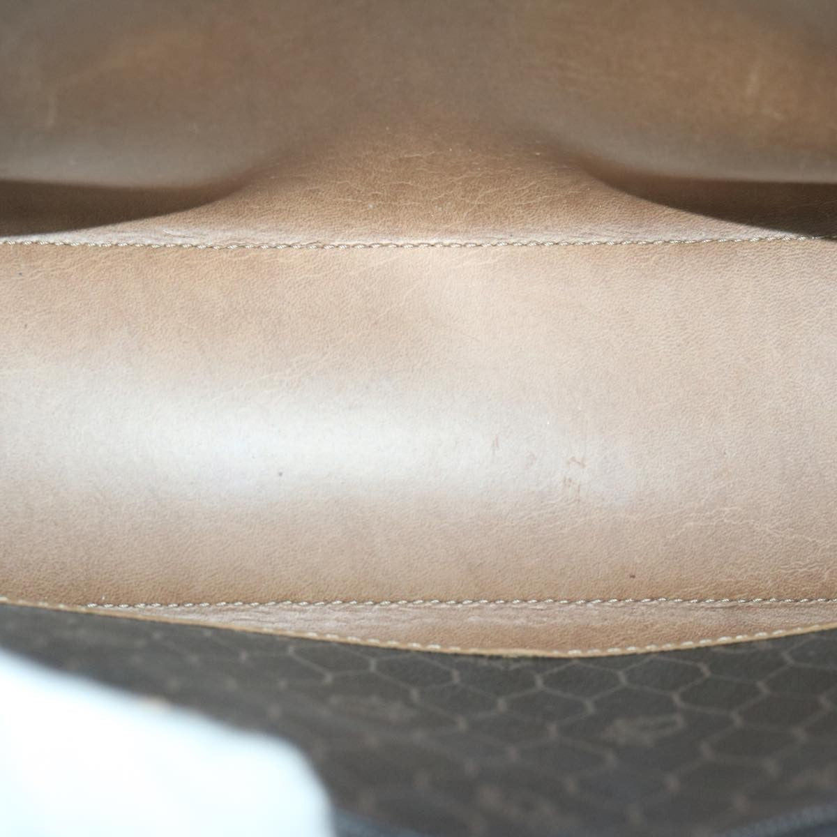 Christian Dior Vintage Honeycomb Handbag Canvas Leather, BLACK, CANVAS, Handbag