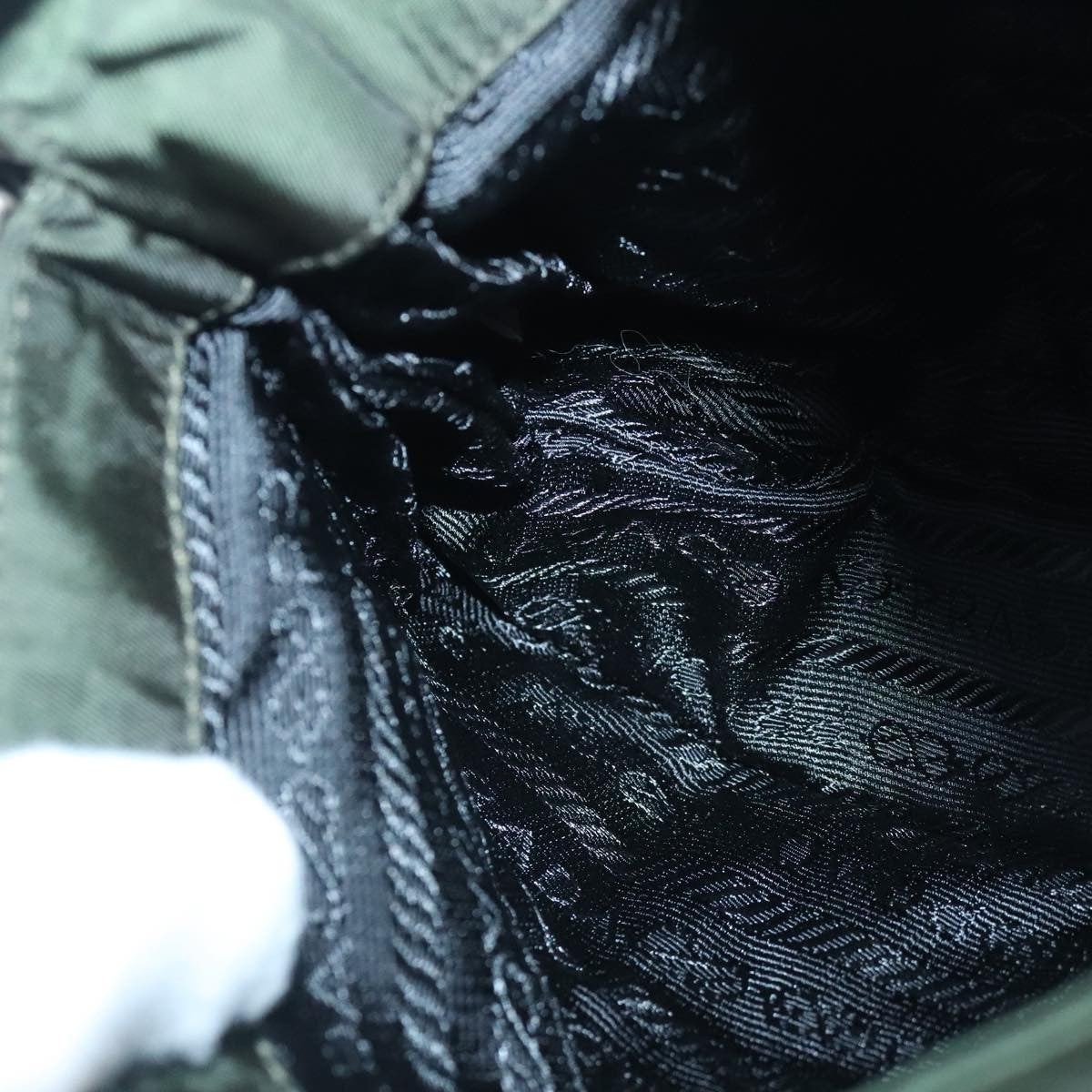 Prada Waist Bag Nylon and leather, KHAKI, NYLON, Shoulder bag