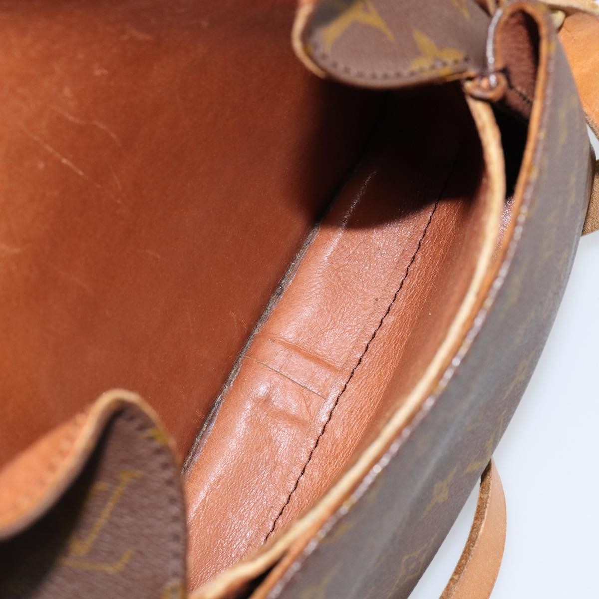 Louis Vuitton Cartouchiere Handbag Monogram Canvas, BROWN, CANVAS, Shoulder bag