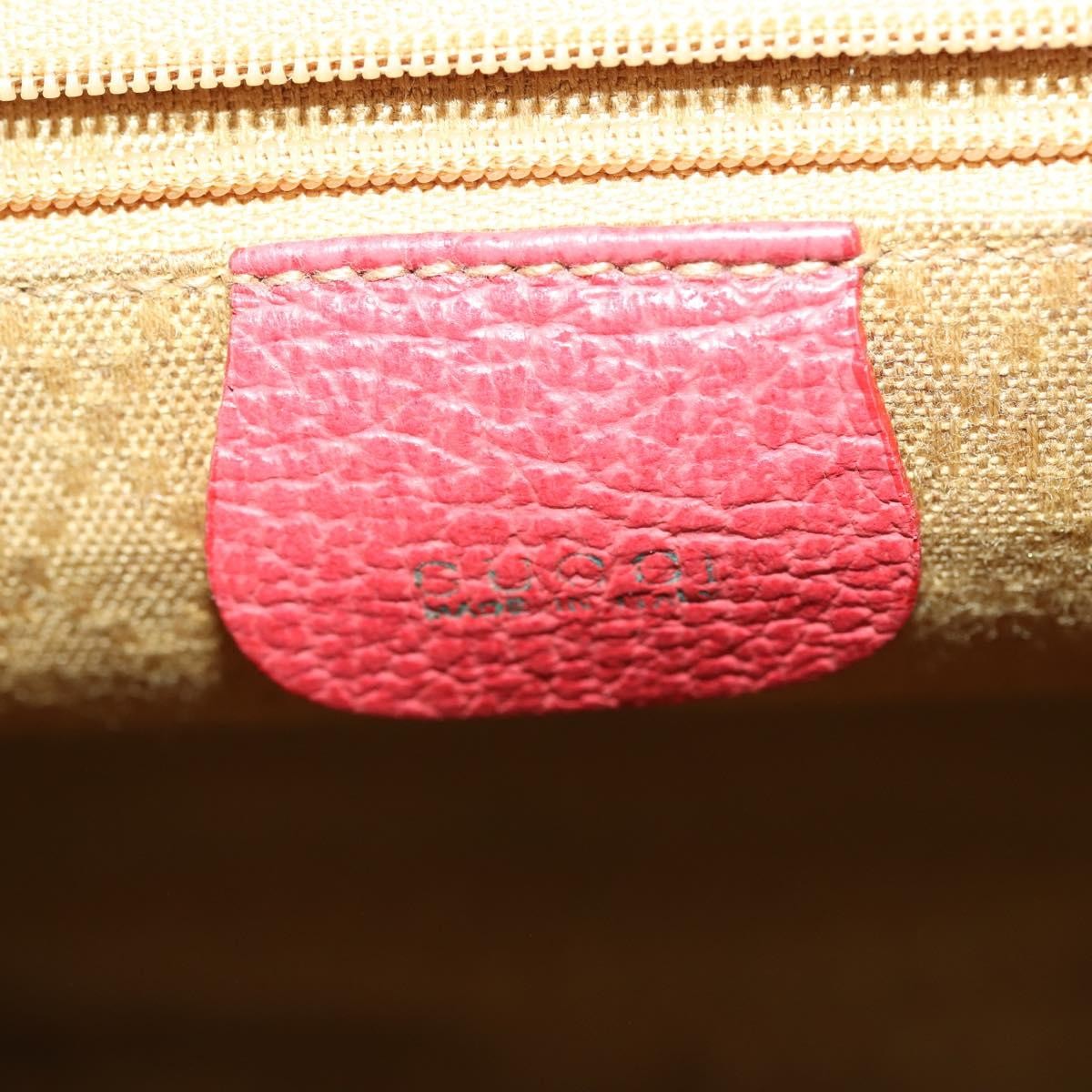 Gucci Vintage Bamboo Backpack Suede, RED, SUEDE, Backpack