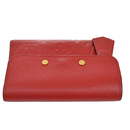 Louis Vuitton Pont Neuf Wallet Monogram Empreinte Leather, RED, LEATHER, Wallets